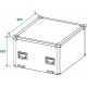 Flightcase cu roti pentru sfera cu oglinzi de 75cm, Roadinger 31000432