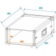 Flightcase pentru unitate rack 4U 483mm (19Â¨), Roadinger Effect rack CO DD, 4U, 38cm deep, black (30107220)