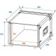 Rackcase 8U 483mm (19Â¨), Roadinger Effect rack CO DD, 8U, 38cm deep, black (30107260)