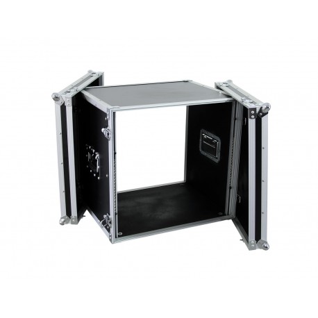 Flightcase pentru unitate rack 10U 483mm (19Â¨), Roadinger Effect rack CO DD, 10U, 38cm deep, black (30107270)