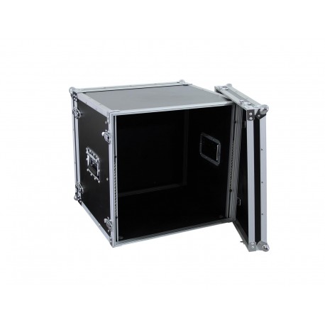 Flightcase pentru unitate rack 10U 483mm (19Â¨), Roadinger Effect rack CO DD, 10U, 38cm deep, black (30107270)