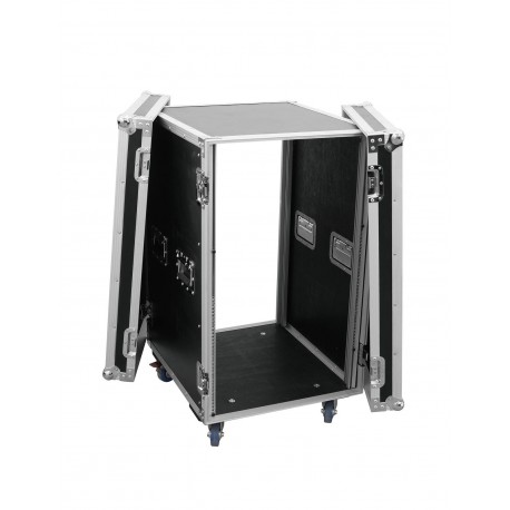 Flightcase amplificator pentru rack 18U, cu roti, Roadinger Amplifier rack PR-2ST, 18U, 57cm wheels (3010980M)