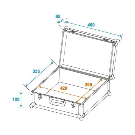 Case universal din aluminiu cu interior de spuma, Roadinger 30126207