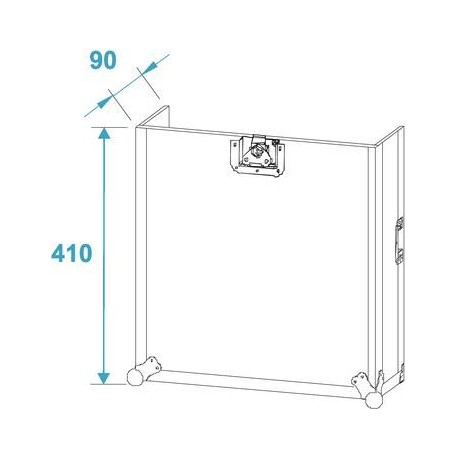Flightcase combo 6U, Roadinger 30110002