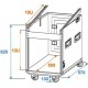 Flightcase combo 12U cu roti, Roadinger 30110001