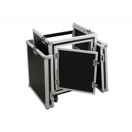 Flightcase combo 8U cu roti, Roadinger 3010999M