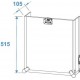 Flightcase combo 8U cu roti, Roadinger 3010999M