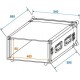 Flightcase 6U pentru amplificator, Roadinger 30109787
