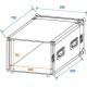 Flightcase 8U pentru amplificator, Roadinger 30109789