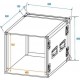 Flightcase 12U pentru amplificator, Roadinger 30109793