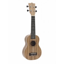 Ukulele soprano M, Dimavery UK-400 Zebrawood