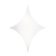 Stretch Shape Diamond Showtec 125cm x 125cm, alb