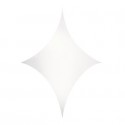 Stretch Shape Diamond Showtec 125cm x 125cm, alb