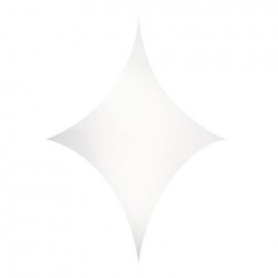 Stretch Shape Diamond Showtec 250cm x 125cm, alb