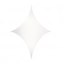 Stretch Shape Diamond Showtec 250cm x 250cm, alb