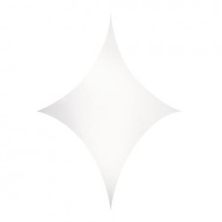 Stretch Shape Diamond Showtec 500cm x 250cm, alb