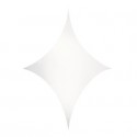 Stretch Shape Diamond Showtec 500cm x 250cm, alb