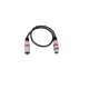 Cablu XLR mama - XLR tata, 3 pini, 1m, rosu, Omnitronic 30220406