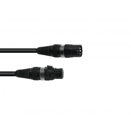 Cablu DMX, XLR mama-tata 3 pini, negru, 1,5m, Sommer Cable 30307456