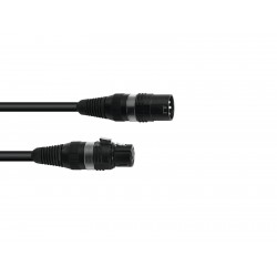 Cablu DMX, XLR mama-tata 3 pini, negru, 3m, Sommer Cable 30307457