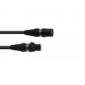 Cablu DMX, XLR mama-tata 3 pini, negru, 3m, Sommer Cable 30307457
