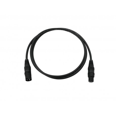 Cablu DMX, XLR mama-tata 3 pini, negru, 15m, Sommer Cable 3030745A