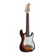 Chitara electrica ST-Style pentru copii, 1/2, sunburst, Dimavery J-350SB