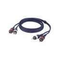 Cablu audio 2 RCA tata la 2 RCA mama DAP Audio FL-273-3m