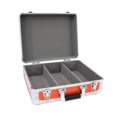 Flightcase de aluminiu pentru CD-uri, rosie, Roadinger 3012205A