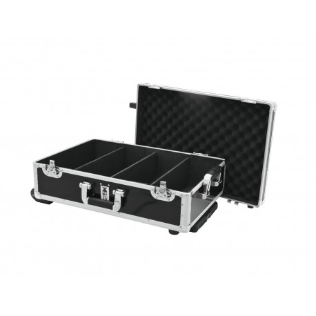Troller flightcase negru pentru 120 CD-uri, Roadinger 30122087