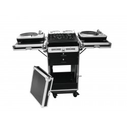 Flightcase 18U complet pentru DJ, pe roti, Roadinger TA-1 (32000100)