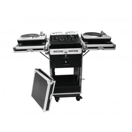 Flightcase 18U complet pentru DJ, pe roti, Roadinger TA-1 (32000100)