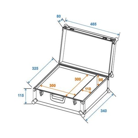 Flightcase universal, Roadinger Universal case K-1 (3012621F)