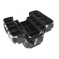 Flightcase universal negru cu trape, Roadinger Universal tray case AM-1, bk (3012643A)