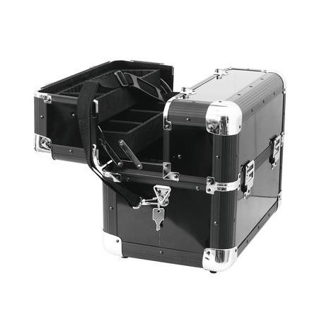 Flightcase universal negru cu trape, Roadinger Universal tray case AM-1, bk (3012643A)