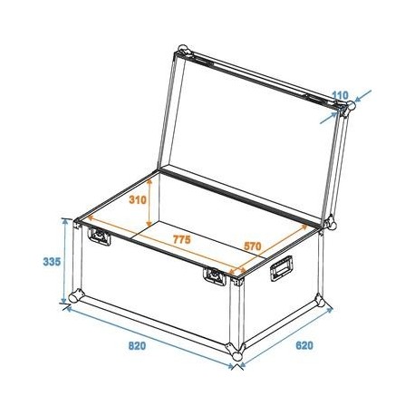 Flightcase universal 80x60 cm, Roadinger 30126760