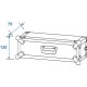 Flightcase rack CO DD, 2U, 24cm adancime, negru, Roadinger 30107190