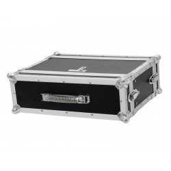 Flightcase rack CO DD, 3U, 24cm adancime, negru, Roadinger 30107192