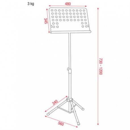 Stand pentru note DAP Audio Music Stand Pro