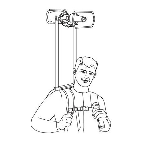 Sistem PA portabil Monacor PAS-250D