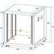 Rack 12U ROADINGER Steel rack SR-19, 12U