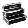 Flightcase 2U pentru cd-player dublu, negru, Roadinger 30124550