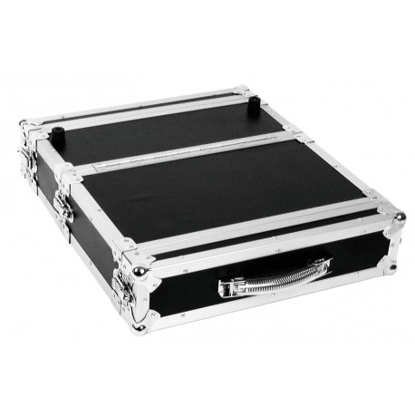Flightcase 2U pentru cd-player dublu, negru, Roadinger 30124550