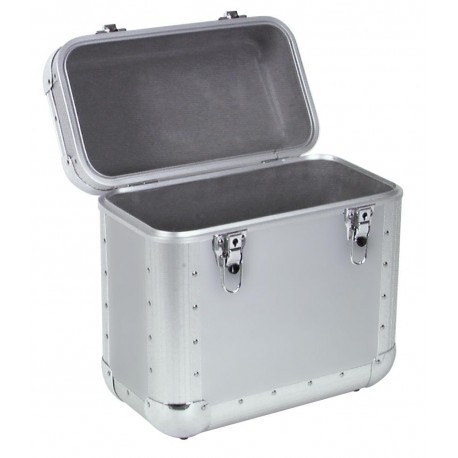 Flightcase din aluminiu pentru 40-50 LP-uri (discuri vinil), argintiu, Roadinger 30110026
