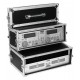 Flightcase 3U pentru cd-player dublu, negru, Roadinger 30124560