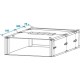 Flightcase 3U pentru cd-player dublu, negru, Roadinger 30124560