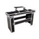 Flightcase/DJ desk table cu roti si trapa laptop, Roadinger 30124208