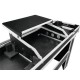 Flightcase/DJ desk table cu roti si trapa laptop, Roadinger 30124208