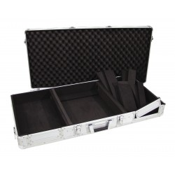 Flightcase pentru 2 cd-playere si o consola 12Â¨, argintiu, Roadinger DIGI-1/12 SIL (30125345)