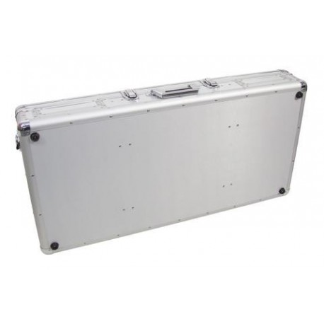 Flightcase pentru 2 cd-playere si o consola 12Â¨, argintiu, Roadinger DIGI-1/12 SIL (30125345)